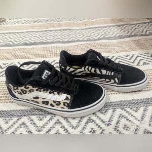 Cheetah zebra print vans
